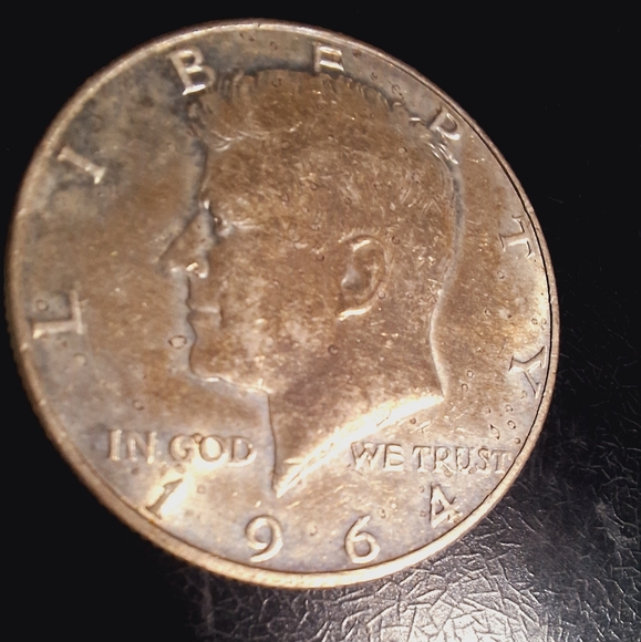 Mint *Circulated* 1964 Kennedy Half Dollar - Picture 2 of 6